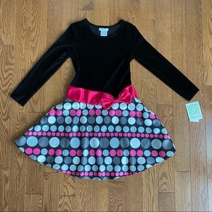 Bonnie Jean Youth Polka Dot Bow Dress